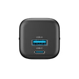 Incarcator retea Havit (UC220 EU), USB, Type-C, GaN, 20W, negru;gri