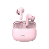 Casti wireless Havit (TW967 Pro), cu Microfon, Bluetooth 5.3, True Wireless Stereo, Type-C, 300mAh, negru