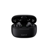 Casti wireless Havit (TW967 Pro), cu Microfon, Bluetooth 5.3, True Wireless Stereo, Type-C, 300mAh, negru