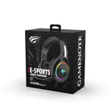 Casti gaming Havit (H2002d), Detasabil Microphone, 53mm Speaker, Compatible cu PS4/Xbox, Jack 3.5mm, 2m, mov