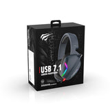 Casti gaming Havit (H2038U), cu Microphone, 50mm Speaker, USB, 2m, negru