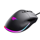 Mouse wireless Havit Wired Gaming Mouse (MS954), 800/1600/2400/3200/6400/12000 DPI, 1.6m, 5V, negru