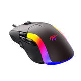 Mouse wireless Havit Wired Gaming Mouse (MS959S), cu Lumini RGB, 1200/2400/3200/4800/6400/8000 DPI, 1.6m, 5V, maro