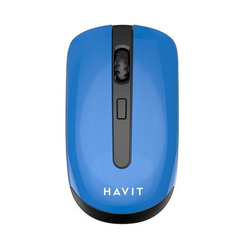 Mouse wireless Havit (MS989GT), 2.4GHz, 800-1200-1600 DPI, AA Battery, albastru