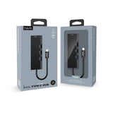 Hub USB Havit Docking station (HB41), USB 3.0, 3x USB 2.0, 11.8cm Cable Length, Aluminium Alloy, argintiu