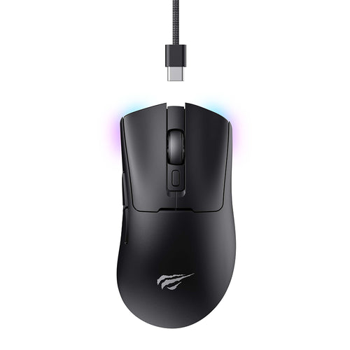 Mouse wireless Havit Wireless Gaming Mouse (MS966WB), 2.4GHz, 800/1600/2400/3200/6000/10000 DPI, 500mAh, negru