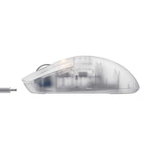Mouse wireless Havit Wireless Gaming Mouse (MS970WB Pro), 2.4GHz, 800/1600/2400/3200/6400/12000 DPI, 300mAh, alb;transparenta