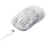 Mouse wireless Havit Wireless Gaming Mouse (MS970WB Pro), 2.4GHz, 800/1600/2400/3200/6400/12000 DPI, 300mAh, alb;transparenta