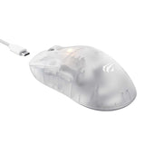 Mouse wireless Havit Wireless Gaming Mouse (MS970WB Pro), 2.4GHz, 800/1600/2400/3200/6400/12000 DPI, 300mAh, alb;transparenta