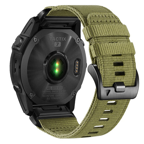 Curea pentru Garmin Instinct 2S Solar, Techsuit Watchband QuickFit 20mm (W070), verde