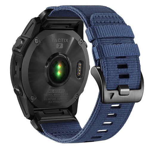 Curea pentru Garmin Instinct 2S Solar, Techsuit Watchband QuickFit 20mm (W070), bleumarin