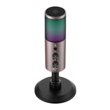Microfon Havit Gaming Microphone (GK61), RGB Lights, USB-C, 100-18000 Hz, gri
