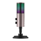 Microfon Havit Gaming Microphone (GK61), RGB Lights, USB-C, 100-18000 Hz, gri
