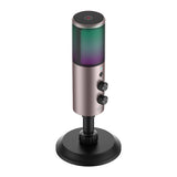 Microfon Havit Gaming Microphone (GK61), RGB Lights, USB-C, 100-18000 Hz, gri