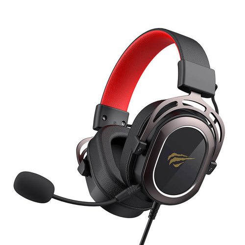 Casti gaming Havit (H2008d), 3.5mm Jack, Detasabil Microphone, Reglabil, negru;rosu