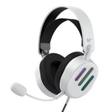 Casti gaming Havit Wired (H2038U), USB, Lumini RGB, Microphone, Surround Sound, alb