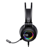 Casti gaming Havit (H2040d), cu Microphone, RGB, USB, Jack 3.5mm, negru