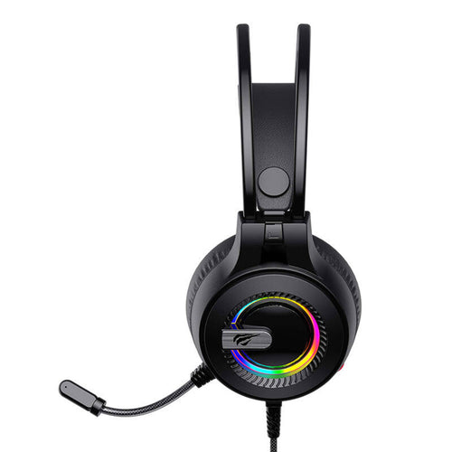 Casti gaming Havit (H2040d), cu Microphone, RGB, USB, Jack 3.5mm, negru