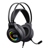 Casti gaming Havit (H2040d), cu Microphone, RGB, USB, Jack 3.5mm, negru