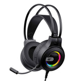 Casti gaming Havit (H2040d), cu Microphone, RGB, USB, Jack 3.5mm, negru