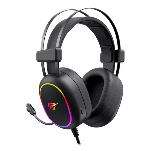 Casti gaming Havit Gamenote H2016d, pentru Gaming, cu Microphone, RGB, USB, Jack 3.5mm, negru
