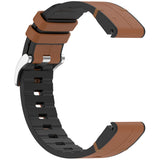 Curea pentru Garmin Instinct 2S Solar, Techsuit Watchband QuickFit 20mm (W071), maro