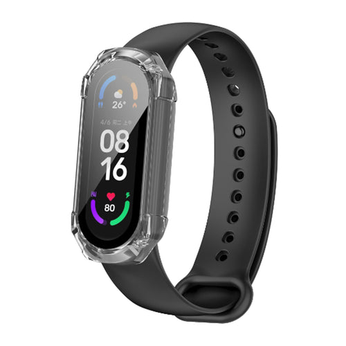 Husa smartwatch pentru Xiaomi Mi Band 5, Techsuit, transparenta