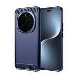 Husa pentru Honor Magic7 Pro, Techsuit Carbon Silicone, albastru