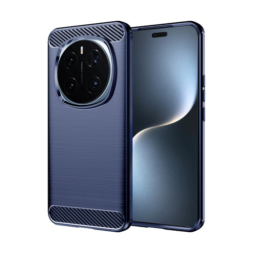 Husa pentru Honor Magic7 Pro, Techsuit Carbon Silicone, albastru