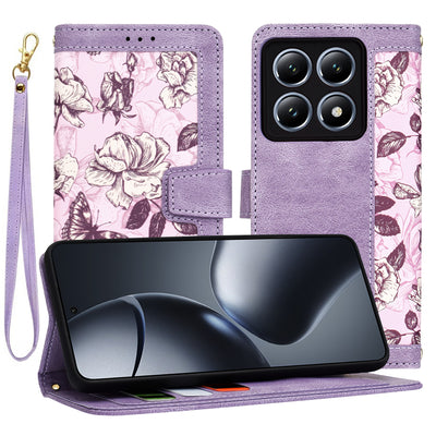 Husa pentru Xiaomi 14T Pro, Techsuit FlipCraft, mov