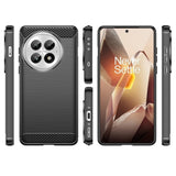 Husa pentru OnePlus 13, Techsuit Carbon Silicone, albastru