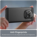 Husa pentru Xiaomi 15, Techsuit Carbon Silicone, albastru