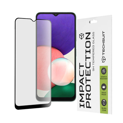 Folie de protectie pentru Samsung Galaxy A22 5G, Techsuit 111D Full Cover / Full Glue Glass
