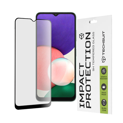 Folie de protectie pentru Samsung Galaxy A22 5G, Techsuit 111D Full Cover / Full Glue Glass