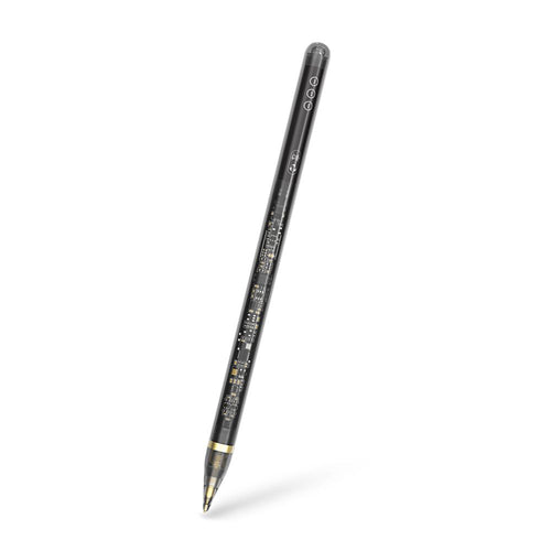 Stylus pen Techsuit Premium (C10 Pro), pentru iPad 2018+, Digital Magnetic Charging, Capacitive, negru/transparenta
