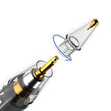 Stylus pen Techsuit Premium (C10 Pro), pentru iPad 2018+, Digital Magnetic Charging, Capacitive, negru/transparenta