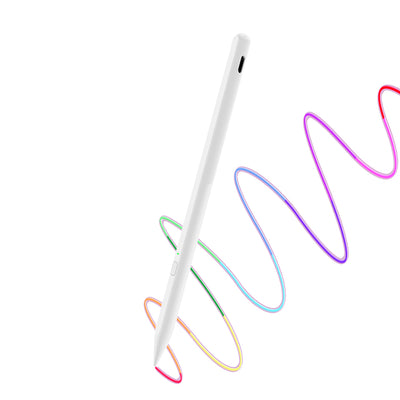 Stylus pen Techsuit (AX10), pentru iPad, Bluetooth, Type-C, Respingere palma, Tilt Pressure Sense, 130mAh, 5V, 0.2A, alb