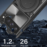 Husa pentru Samsung Galaxy A36 5G, Techsuit CamGuard Pro, albastru