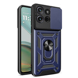 Husa pentru Motorola Moto G75, Techsuit CamShield Series, albastru