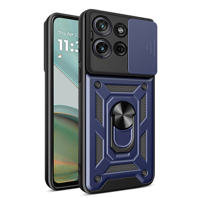 Husa pentru Motorola Moto G75, Techsuit CamShield Series, albastru
