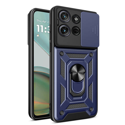 Husa pentru Motorola Moto G75, Techsuit CamShield Series, albastru