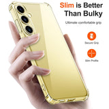 Husa pentru Samsung Galaxy S25, Techsuit Shockproof Clear Silicone, transparenta