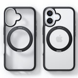 Husa pentru iPhone 16, Torras Ostand R Fusion MagSafe Series, negru