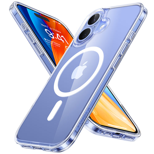 Husa pentru iPhone 16, Torras Diamond MagSafe Series, transparenta