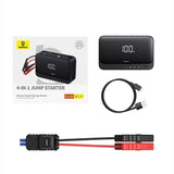 Baseus Car Jump Starter Super Energy (C00245902111-00), Baterie Externa, 6000mAh, Compressor, Flashlight, USB-C, 600A