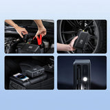 Baseus Car Jump Starter Super Energy (C00245902111-00), Baterie Externa, 6000mAh, Compressor, Flashlight, USB-C, 600A