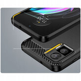 Husa pentru Motorola Edge 30 Neo, Techsuit Carbon Silicone, albastru