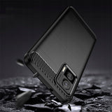 Husa pentru Motorola Edge 30 Neo, Techsuit Carbon Silicone, albastru