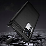 Husa pentru Xiaomi 12T, Techsuit Carbon Silicone, negru