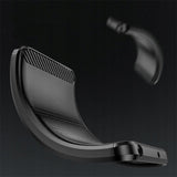 Husa pentru Xiaomi 12T, Techsuit Carbon Silicone, negru